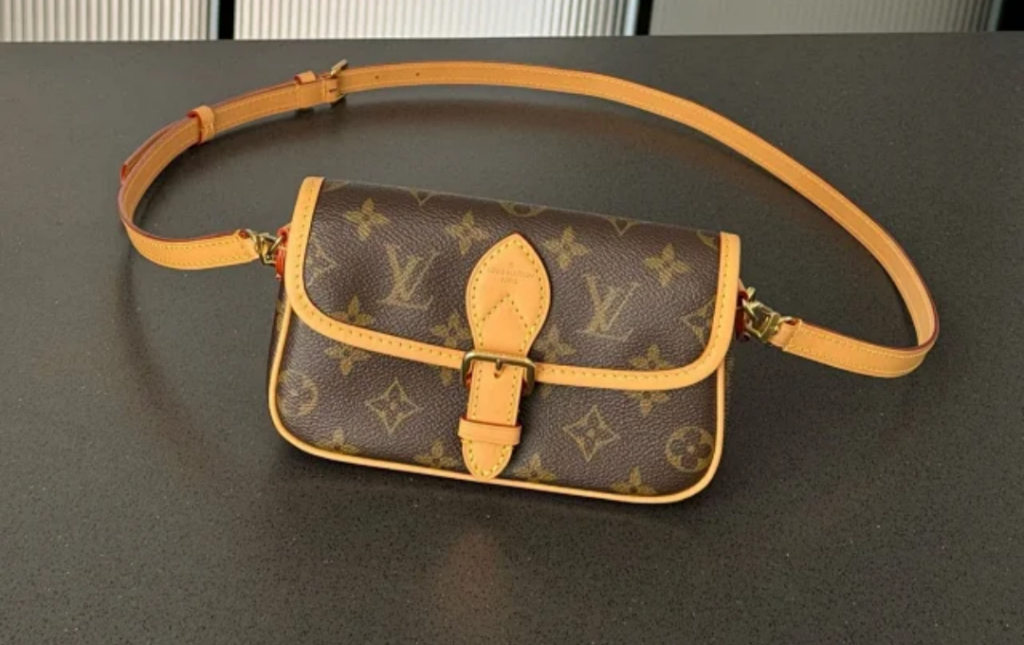 LV Monogram Canvas Crossbody Bag Front View
