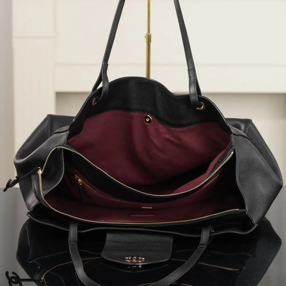 Image of the interior of a Chanel Large Tote Bag