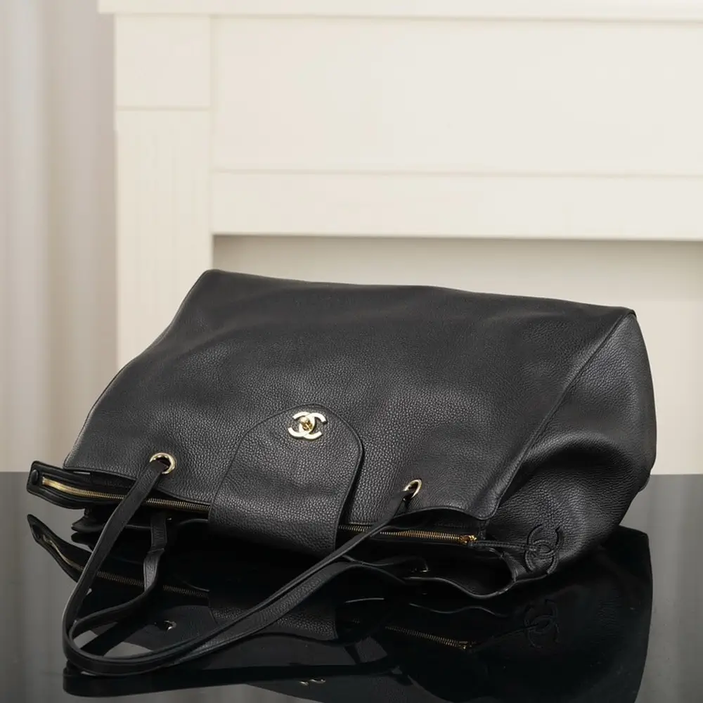 Top View of a Large Chanel Tote Bag